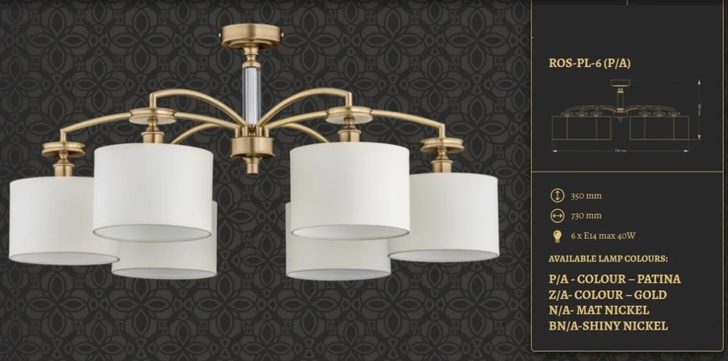 Lustra eleganta design clasic ROSSANO