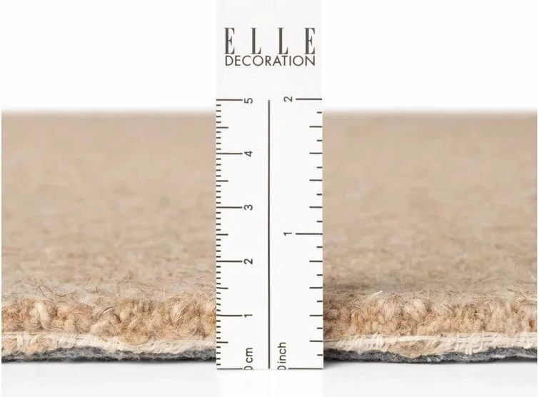 Covor în culoare naturală țesut manual rotund din lână ø 200 cm Puristic Knots – Elle Decoration