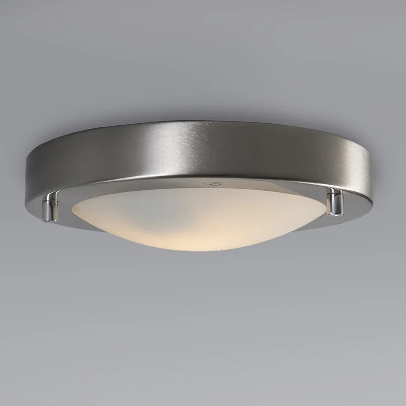 Plafoniera moderna din otel 18 cm IP44 - Yuma