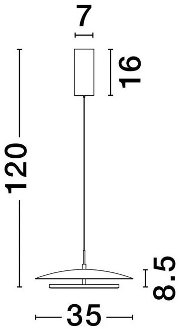 Lustra LED suspendata design modern OLOS, 35cm