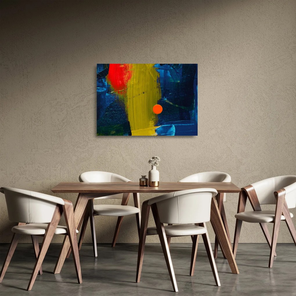 Tablou pe sticlă culorilor (70x50 cm)