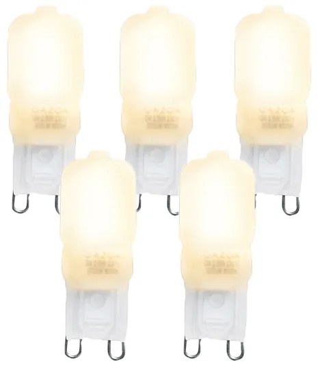 Set de 5 becuri LED G9 CUTE PC 2W 200 lm 2700K