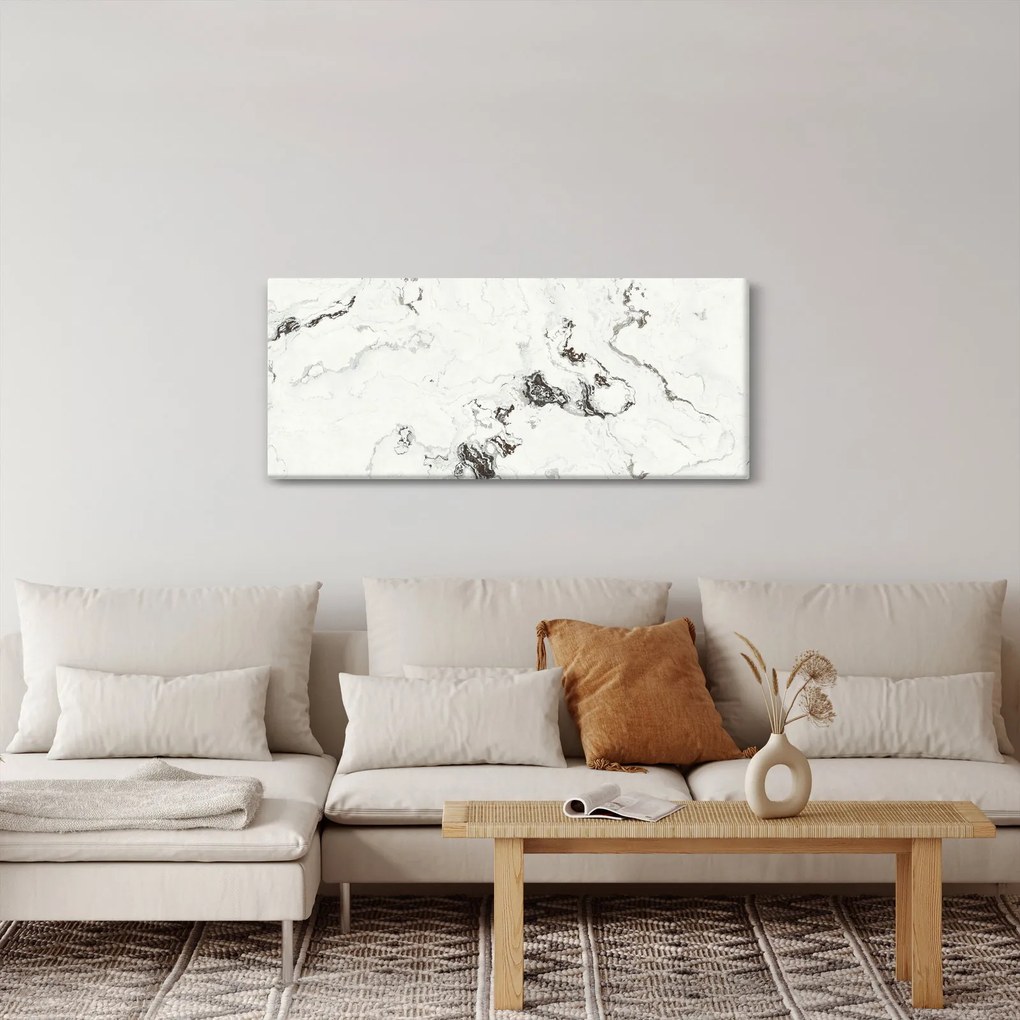 Tablou - Marmură albă (120x50 cm)