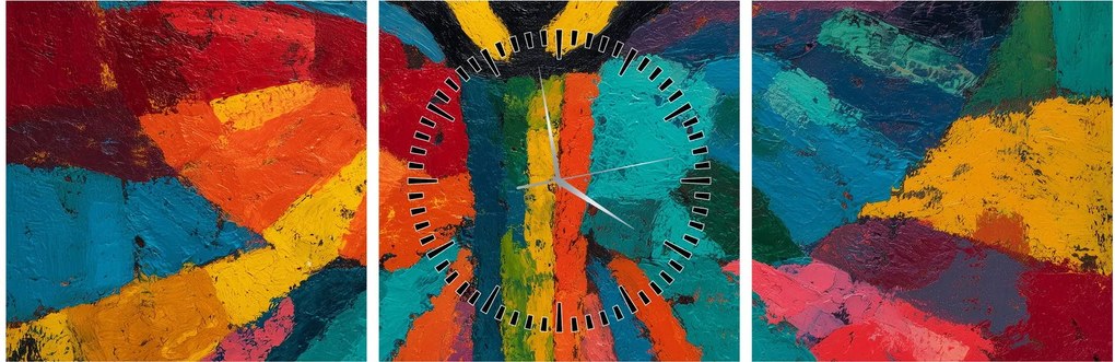 Tablou - Înger pictat (cu ceas) (90x30 cm)