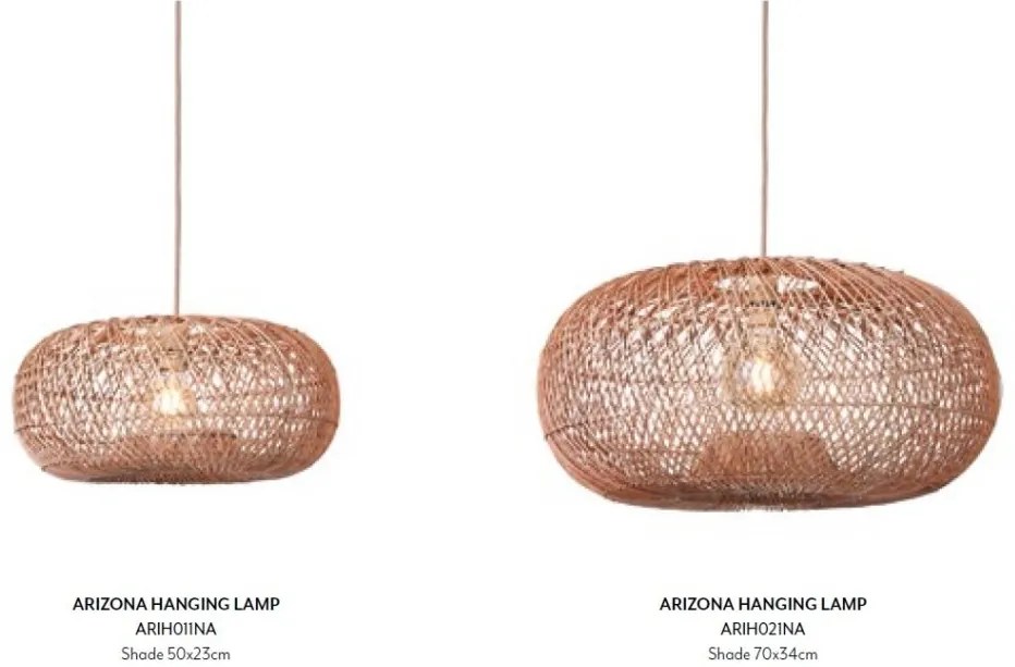 Lustra/Pendul Eco, Ratan, Arizona natural, S