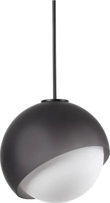 Ideal Lux - Pendul BLOOM pe cablu, 1xE27/42W/230V, Ø 30 cm, negru