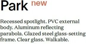 Spot exterior incastrabil IP67 PARK FI D105 SQUARE
