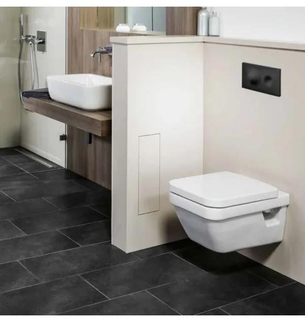 Clapeta actionare rezervor WC incastrat, Viega Style 20, negru mat, 796389
