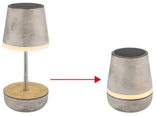 Globo 36638SA - Lampă solară LED 10xLED/0,06W/3V IP44 gri