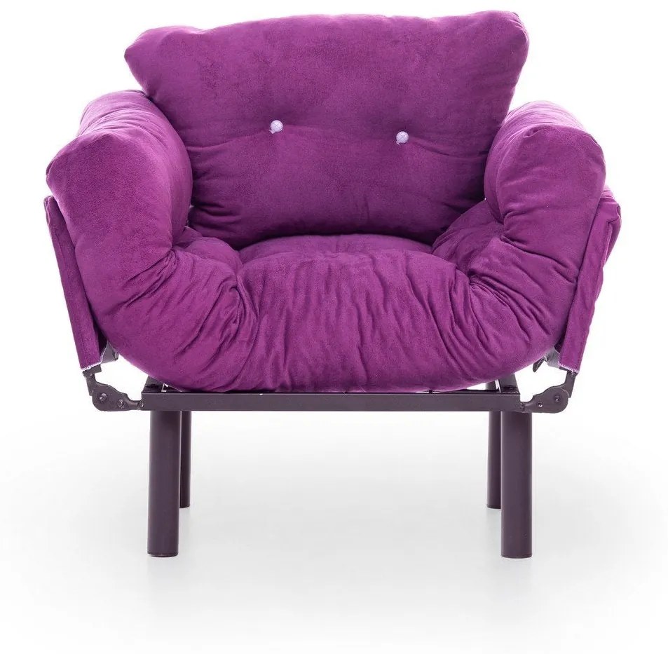 Fotoliu Extensibil Mocca, Violet, 95 x 70 x 85 cm