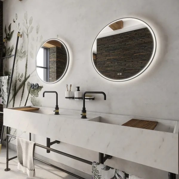 NIMCO ZPC 28000RVX-90 - Oglindă LED pentru baie, 3000–6500 K, diametru 60 cm, IP44