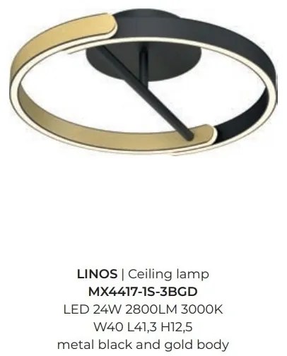 Lustra aplicata LED design modern LINOS