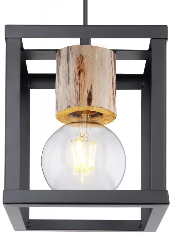 Pendul design modern HAGAR negru 15476H GL