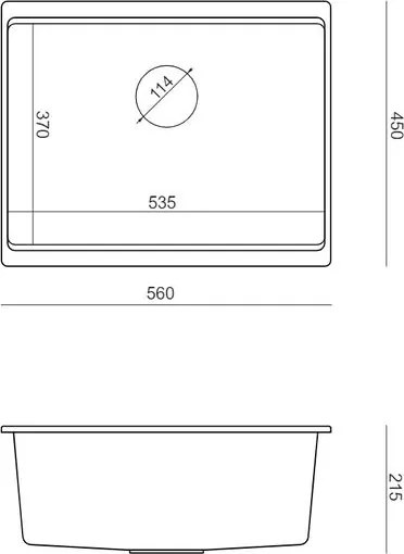 Chiuveta din granit Logan 100 gri metalic