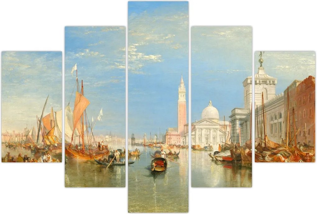 Tablou - Joseph Mallord William Turner, Venice the Dogana and San Giorgio Maggiore, reproducere (150x105 cm)