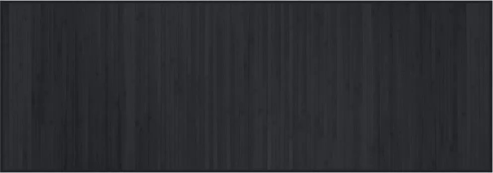 vidaXL Covor dreptunghiular, negru, 70x200 cm, bambus