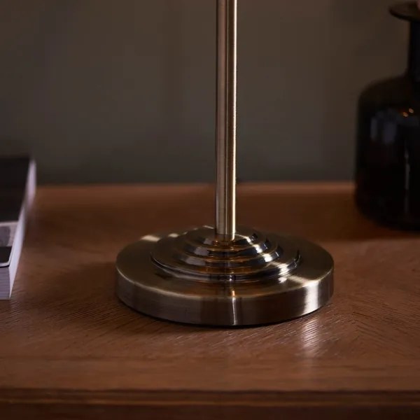 Endon 98932 - Lampă de masă HIGHCLERE 3xE14/18W/230V, alb/alamă, diametru 32 cm