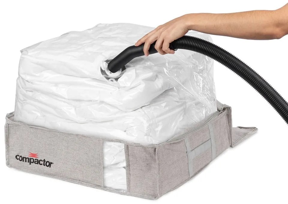 Cutie de depozitare cu vacuum Compactor Oxford, 145 l, gri