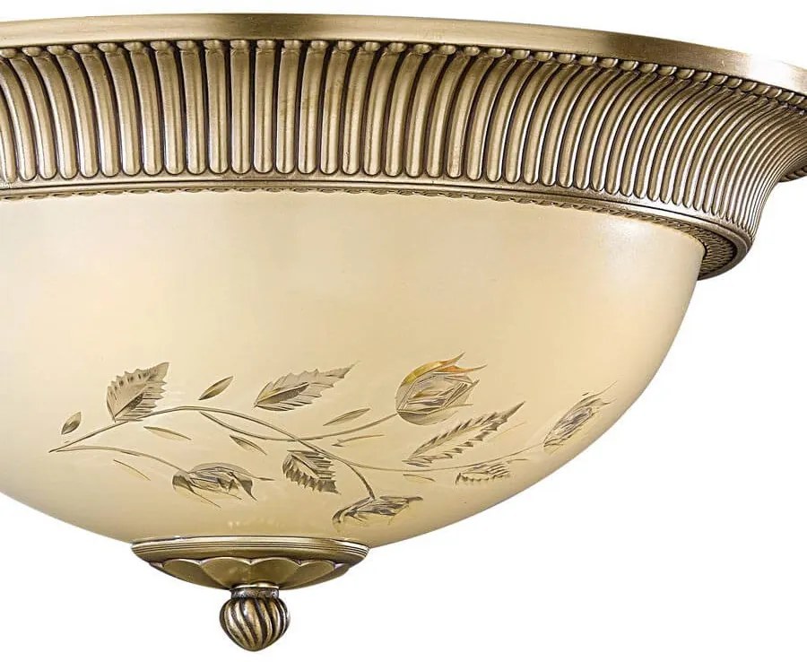 Aplica de perete din alama cu sticla decorata design italian 6208