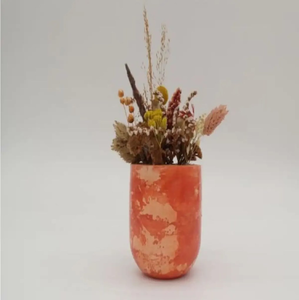 Ghiveci decorativ cu flori artificiale, homs seria A620,17x5.5x9 cm,30356