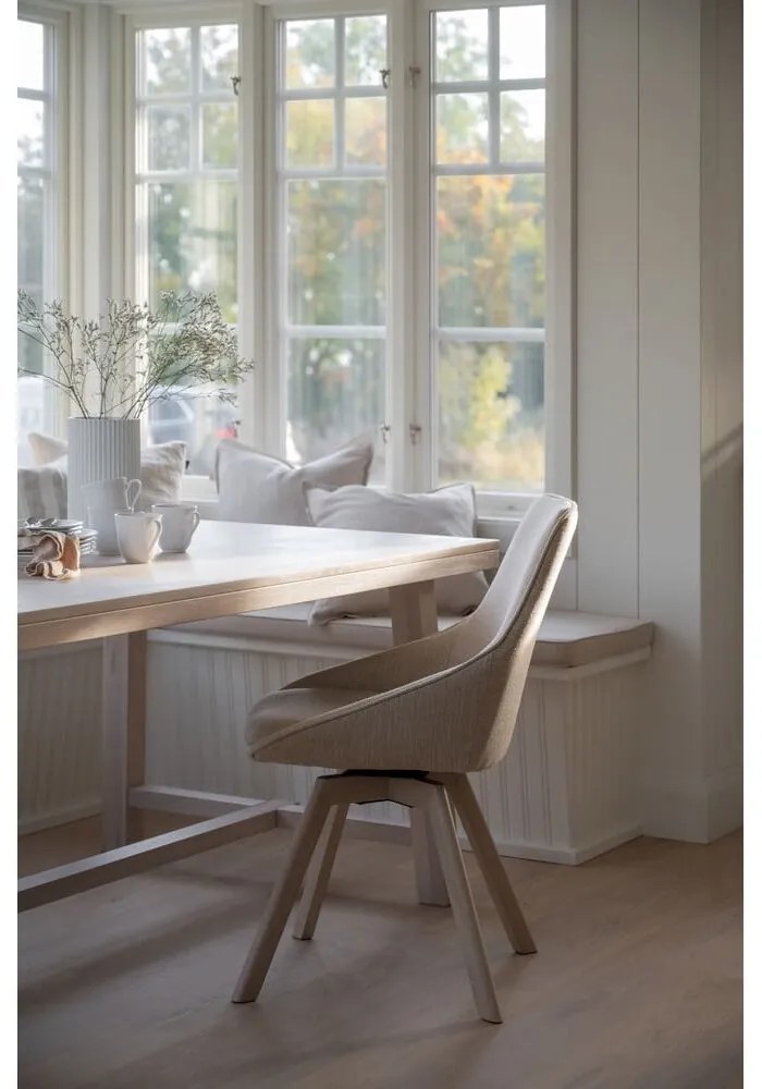 Scaune de dining bej 2 buc. Alison – Rowico