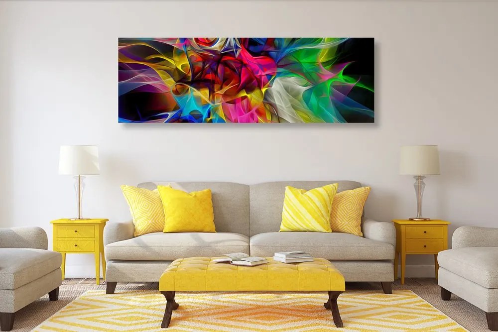 Tablou haosului colorat abstract