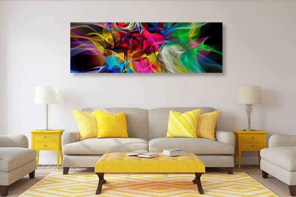 Tablou haosului colorat abstract