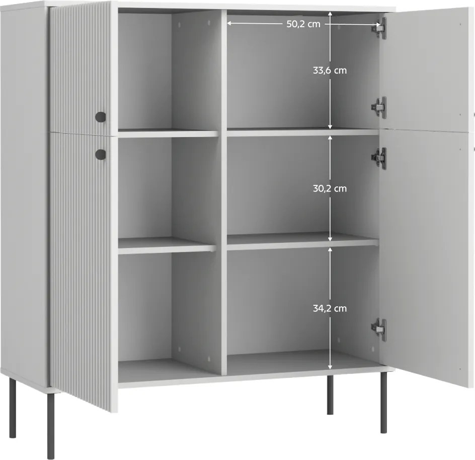 Dulap ARIS 2D2D, gri