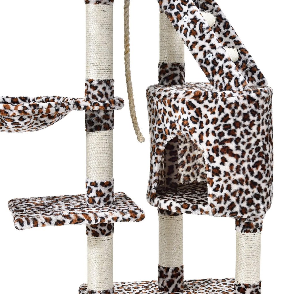 Jusky Stâlp pentru zgâriere pisică Buffy - leopard