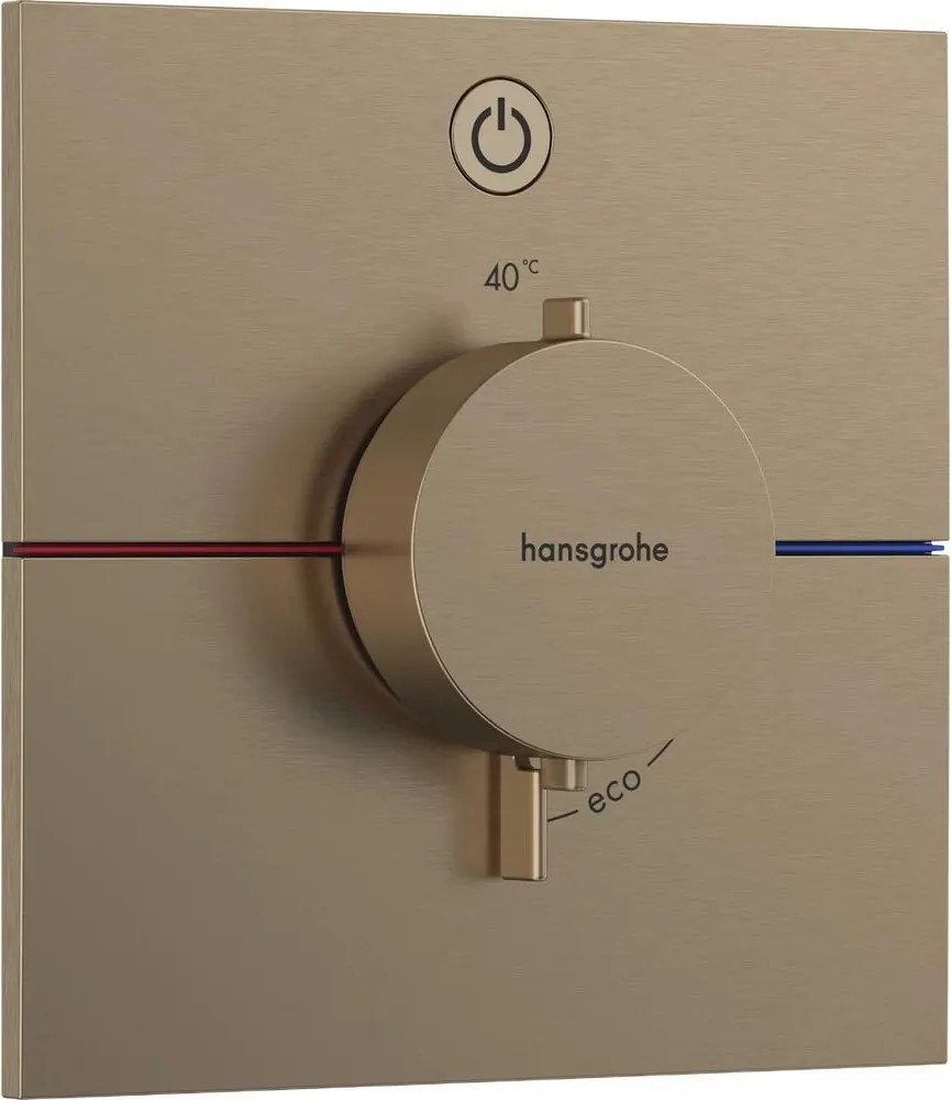 Baterie dus termostatata incastrata bronz periat Hansgrohe ShowerSelect Comfort E 1 functie