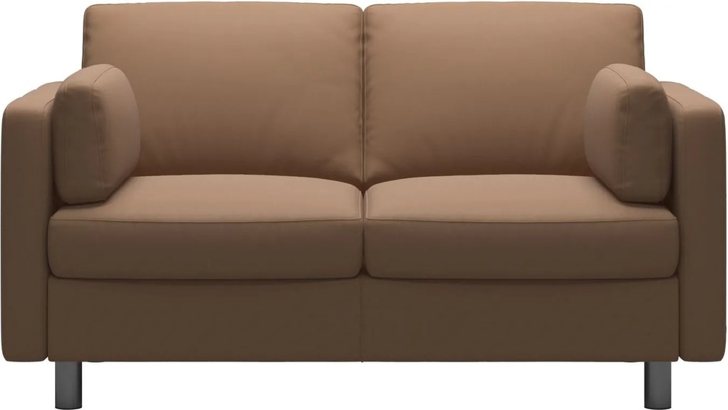 Canapea cu 2 locuri Stressless Emma E600 Classic, picioare metalice 11cm, piele Batik Latte