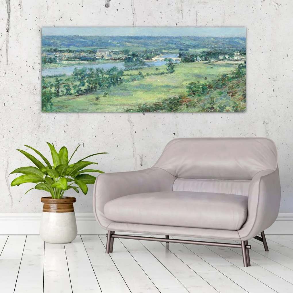 Tablou - Theodore Robinson, The Valley of the Seine, From the Hills of Giverny, reproducere (120x50 cm)