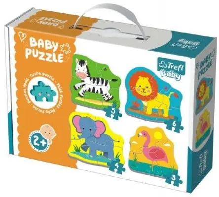 Puzzle baby Safari 4 buc la cutie 27 x 19 x 6 cm 2+