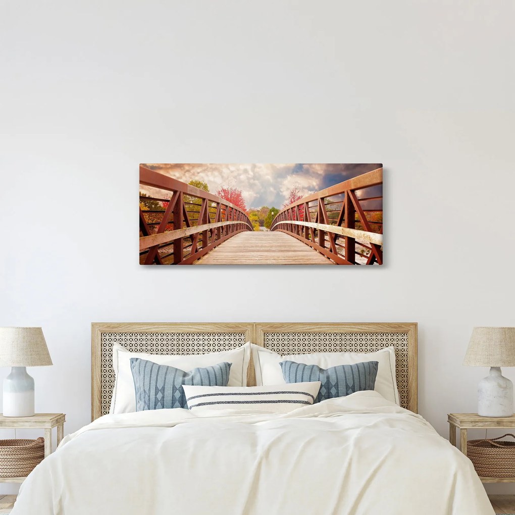 Tablou - pod din lemn (120x50 cm)