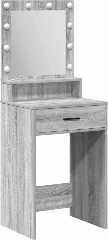 vidaXL Masă de Machiaj Gri Sonoma 50 x 41 x 135 cm Lemn compozit