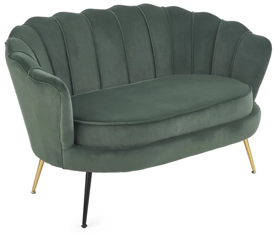 Canapea fixa Amorinito XL velvet verde