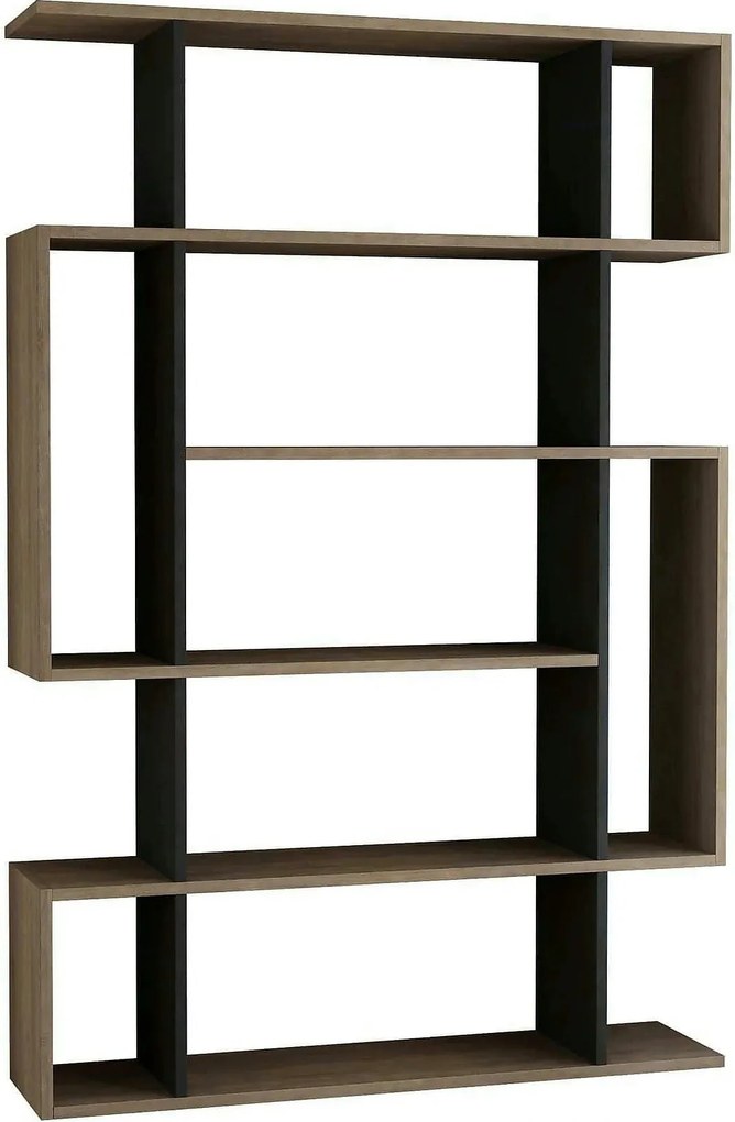 Biblioteca MITO, stejar sonoma/gri antracit, PAL melaminat, 110x26x161