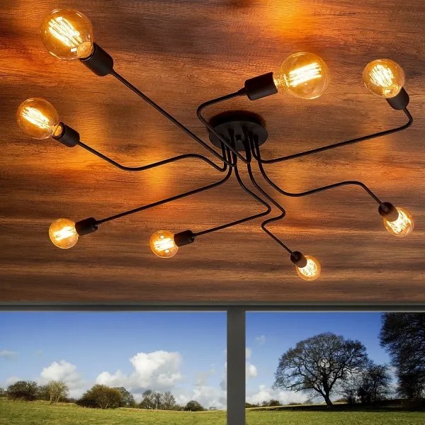 Lustră aplicată TRUVA 8xE27/40W/230V