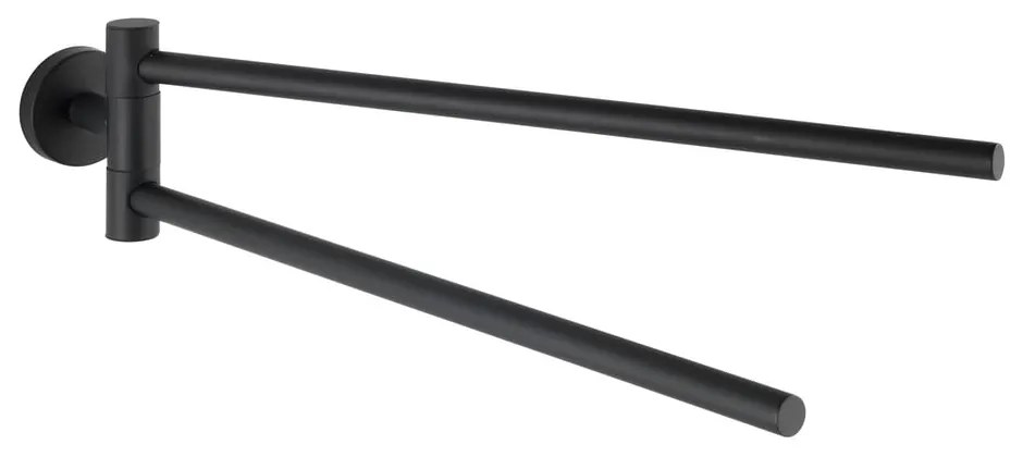 Suport pentru prosoape negru mat de montat pe perete din oțel inoxidabil Bosio – Wenko