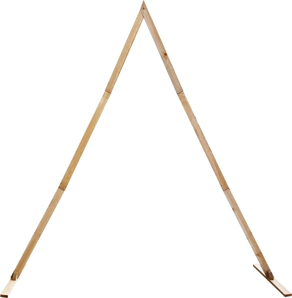 vidaXL Arc de nuntă Maro deschis 202 x 95 x 254 cm Lemn de pin masiv