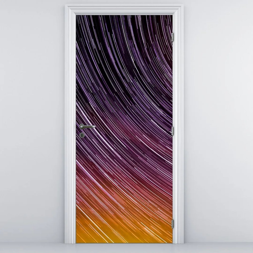 Fototapet pentru ușă - Stele încețoșate pe cer (95x205cm)