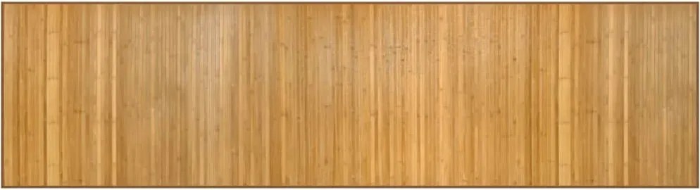 vidaXL Covor dreptunghiular, natural, 80x300 cm, bambus