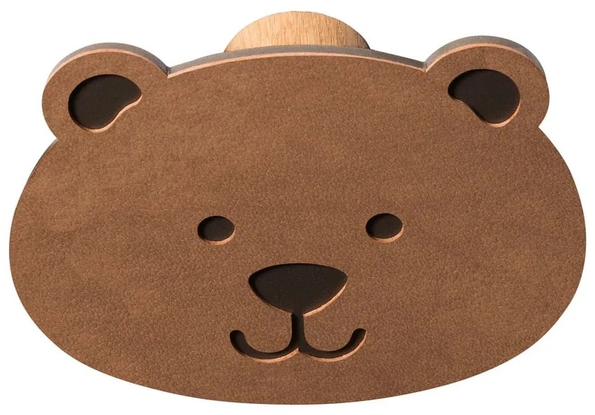 Cârlig maro de montat pe perete din oțel Bear Dot Nupo – LIND DNA