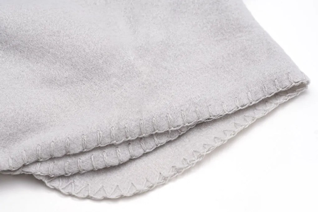 Patura fleece gri deschis 160x200 cm