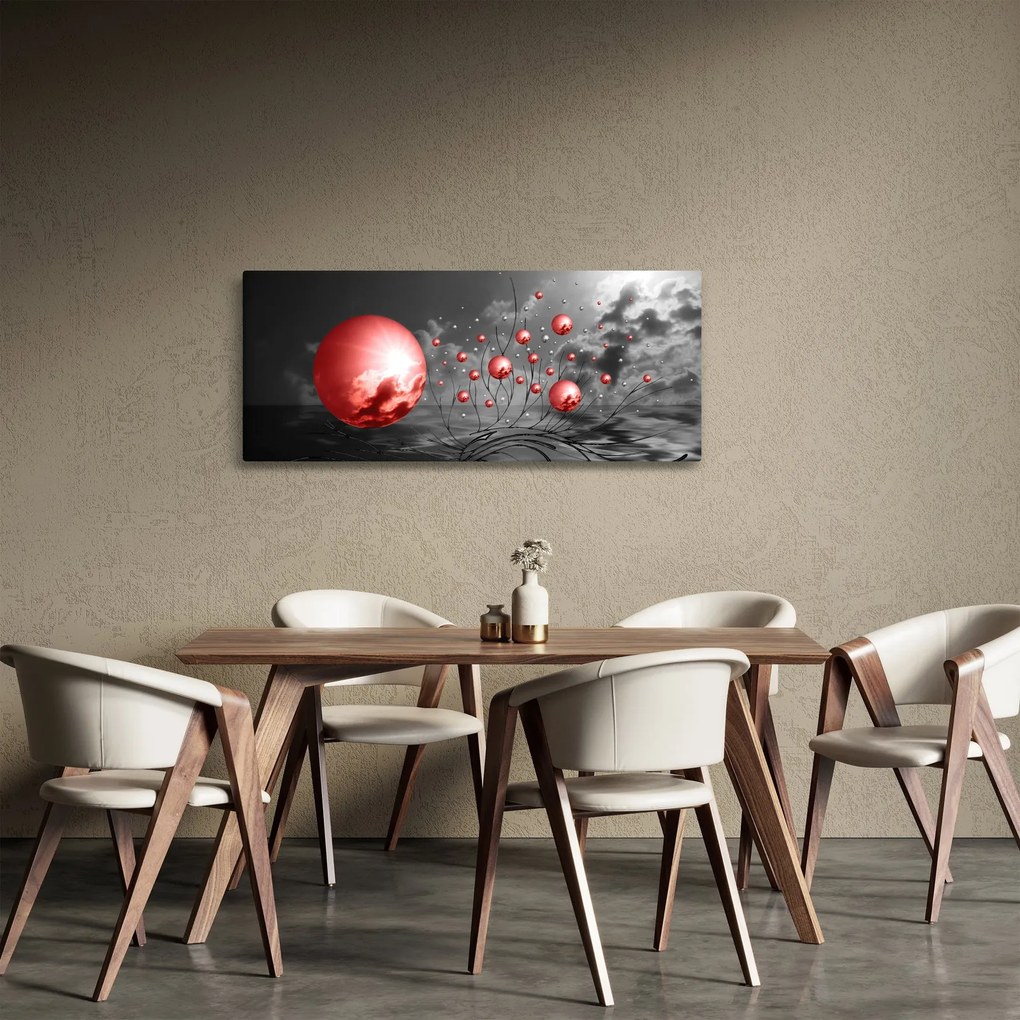 Tabloul bilelor roșii (120x50 cm)