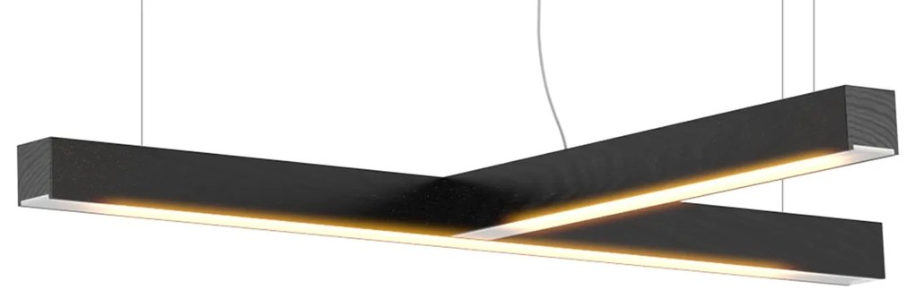 Lampă suspendată LED40 în forma de T, mai multe variante - TUNTO Model: stejar, negru pătat
