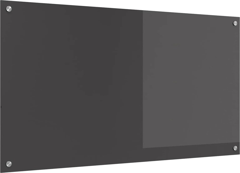 vidaXL Panou de bucătărie Gri închis 110 x 60 cm sticlă securizată