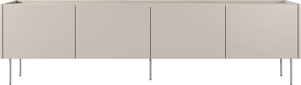 Comodă TV pe picioare metalice Desin 220 cm - cașmir / stejar nagano