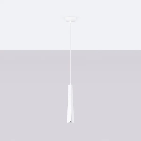 Lustră pe cablu Sollux SL.1397 PRYSM 1xG9/8W/230V alb