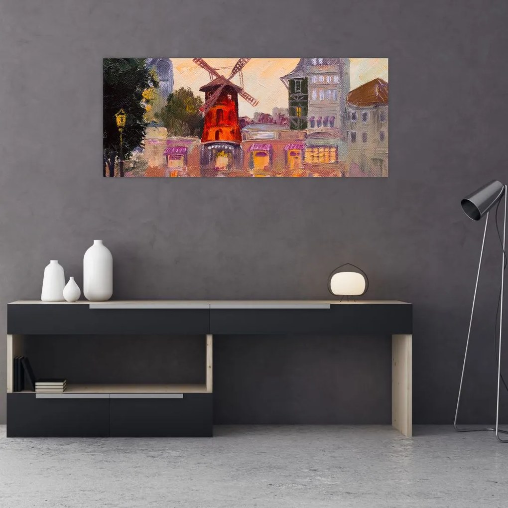 Tablou - Moulin rouge, Paris, Franța (120x50 cm)